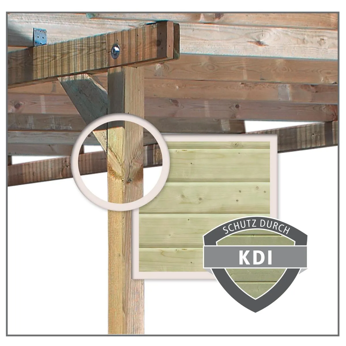 Pavillon Carport Kirn 3 KDI