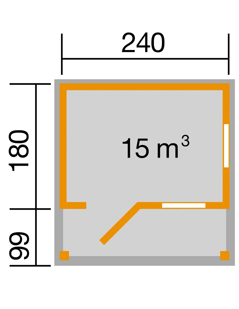 Gartenhaus 820 Gr. 1