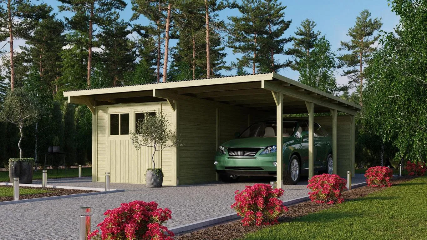 Carport doppelt Eco 2 B