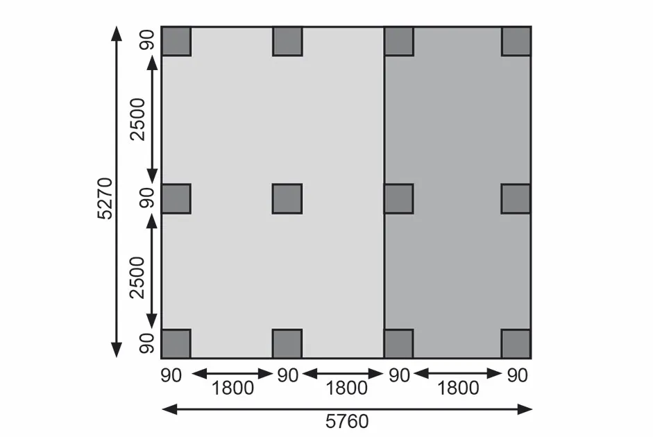 Carport doppelt Eco 2 B