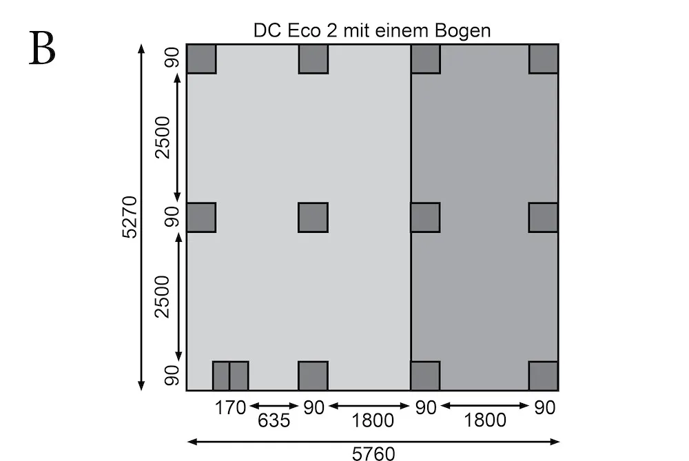 Carport doppelt Eco 2 B