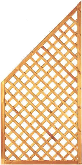 Diagonal-Rankzaun Ecke