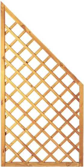 Diagonal-Rankzaun Ecke