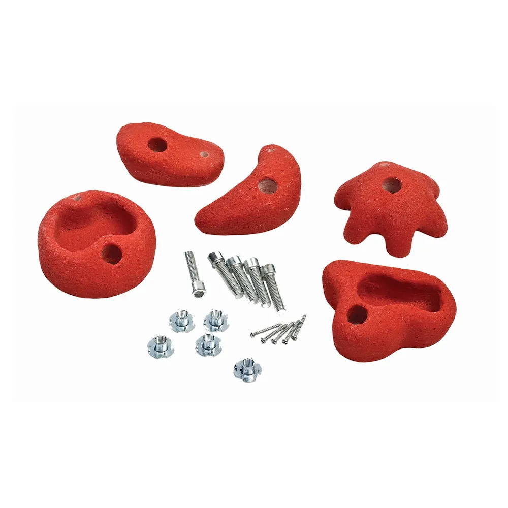 Klettersteine rot, 5 Stk./Set