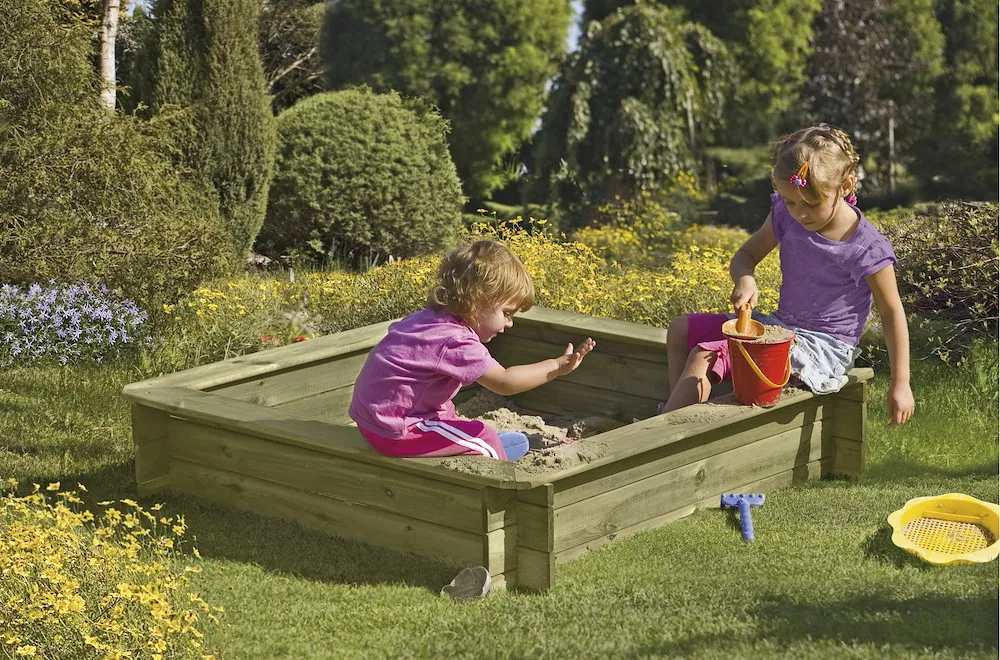 DANI Sandkasten 120x120x25 cm