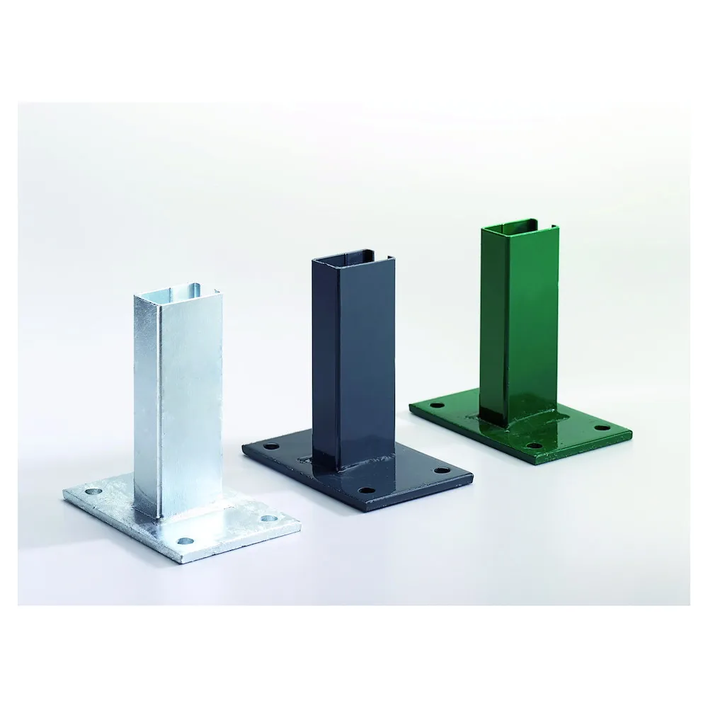 Fu&szlig;platte mit Rohrstutzen