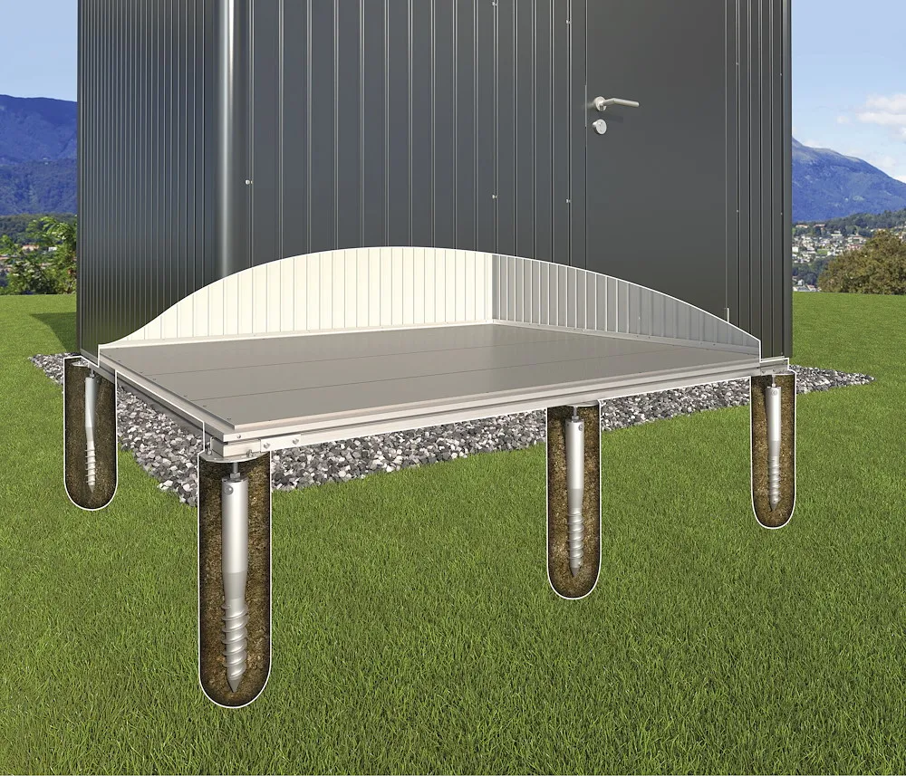 Erdschrauben-Fundament