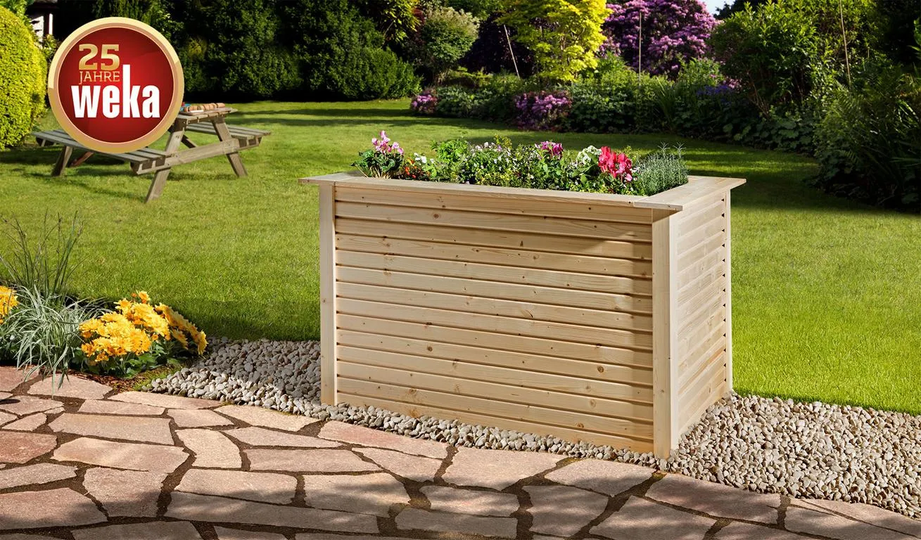 Hochbeet, 28mm wekaLine, natur