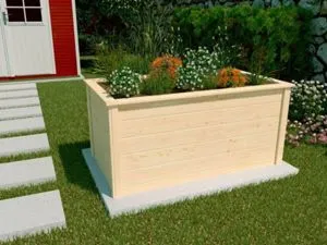 Hochbeet 19 mm, mit Innenfolie