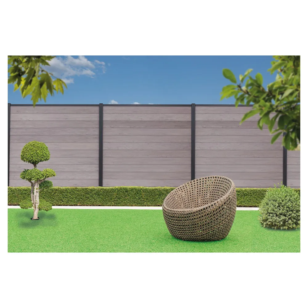 SK&Auml;R WPC-Steckzaun Sand