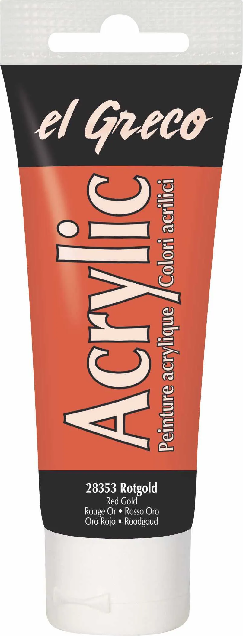 El Greco Acrylfarbe Rotgold