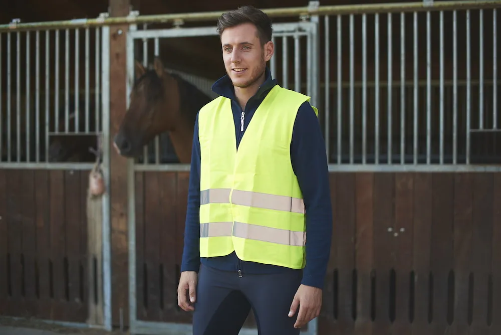 Reflex-Weste neongelb gem&auml;&szlig;