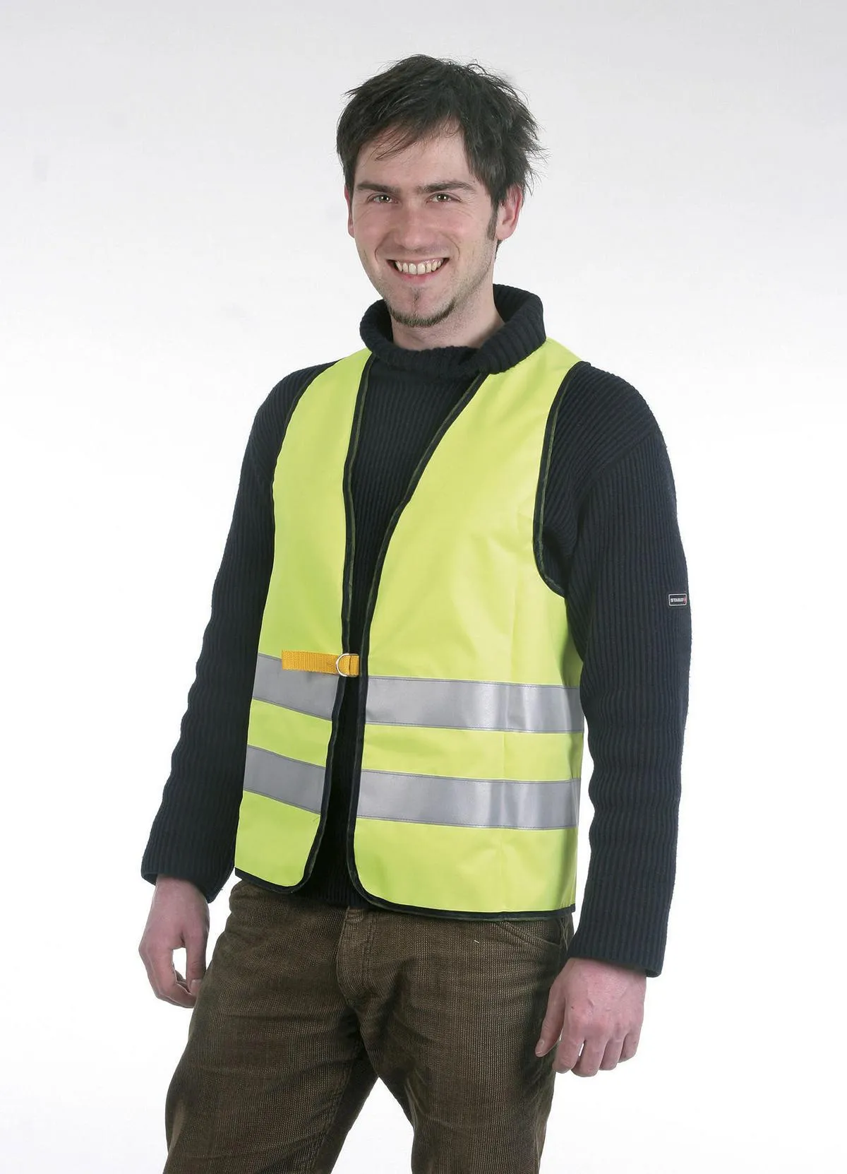 Reflex-Weste neongelb gem&auml;&szlig;