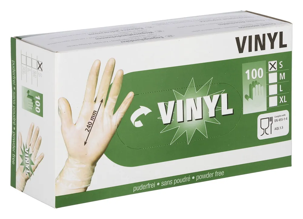 Einmalhandschuhe Vinyl S
