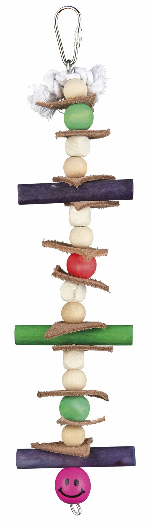 Holzspielzeug mit Leder