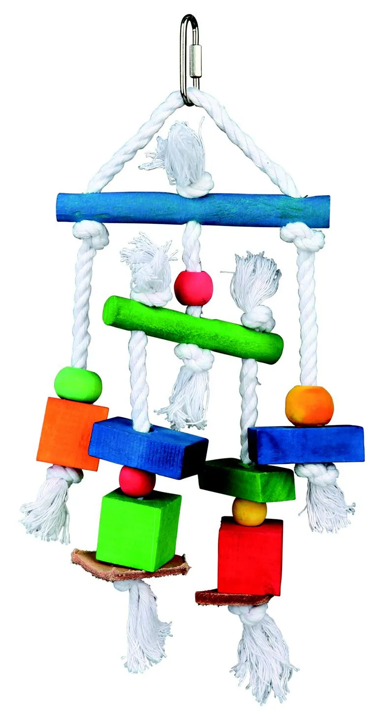 Holzspielzeug mit Leder