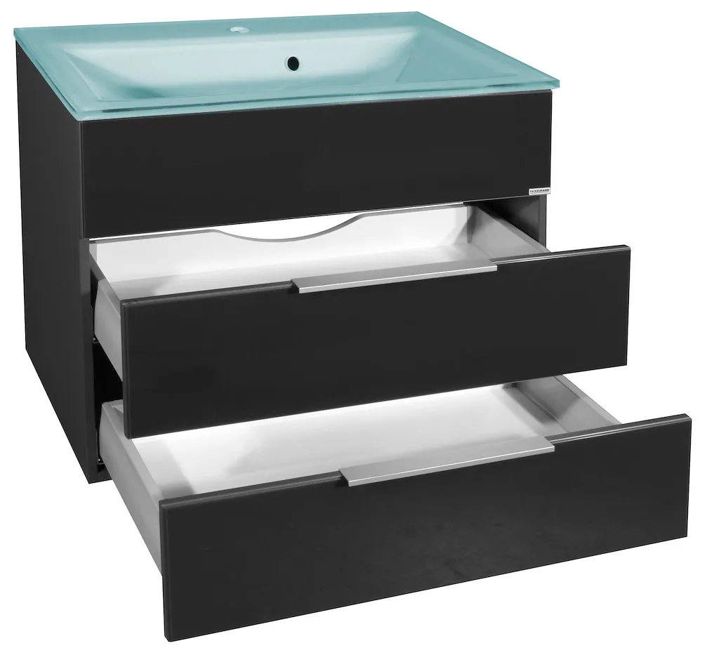 Glaswaschtisch, mintgr&uuml;n