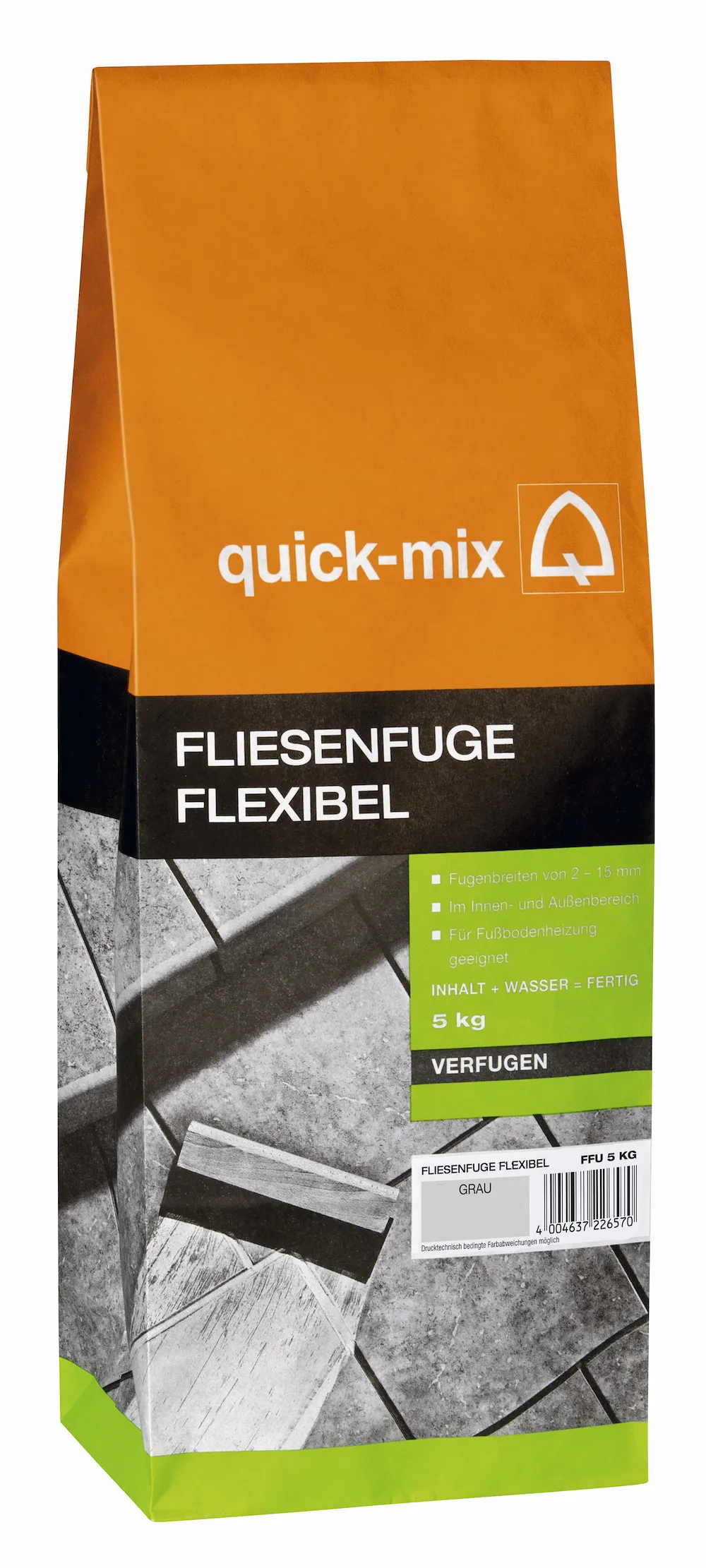 Fliesenfuge flexibel grau 5 kg