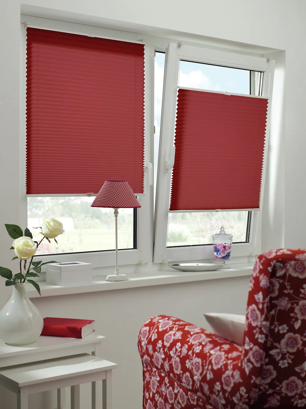 Easyfix Plissee mit 2 Bedien-