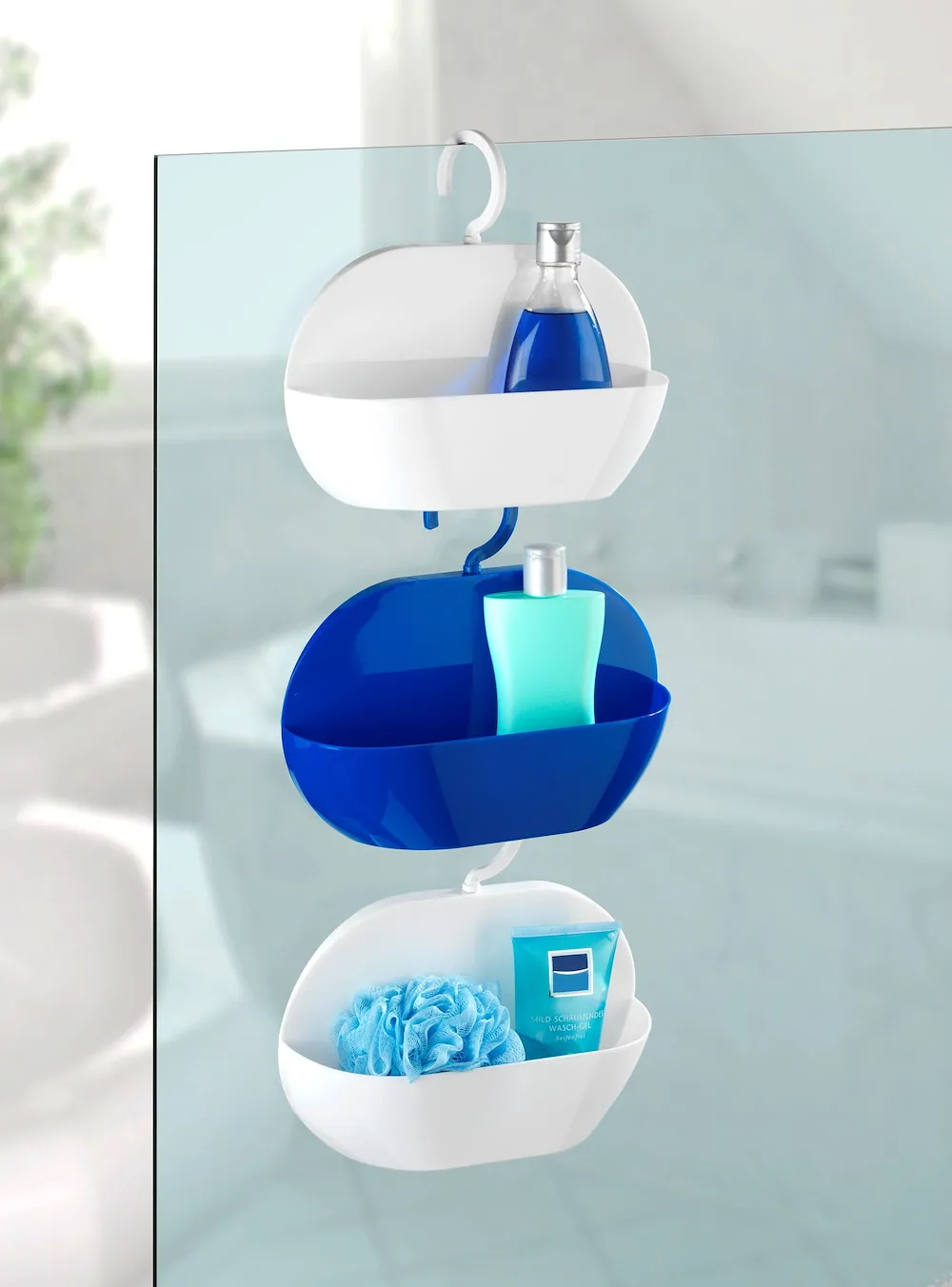 Dusch-Caddy Cocktail wei&szlig;