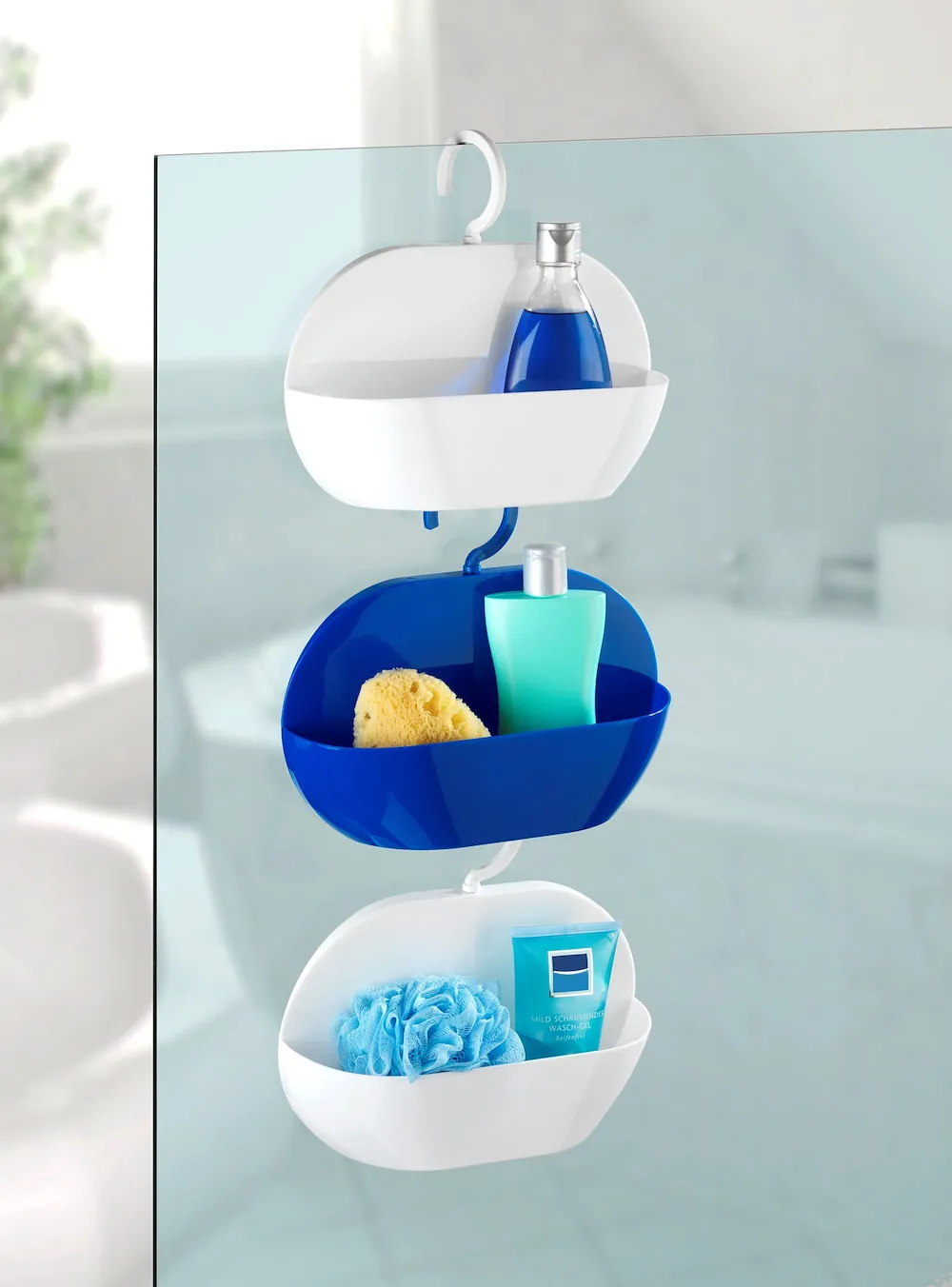 Dusch-Caddy Cocktail wei&szlig;