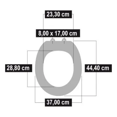 DUROPLAST WC-SITZ EINHORN BUNT