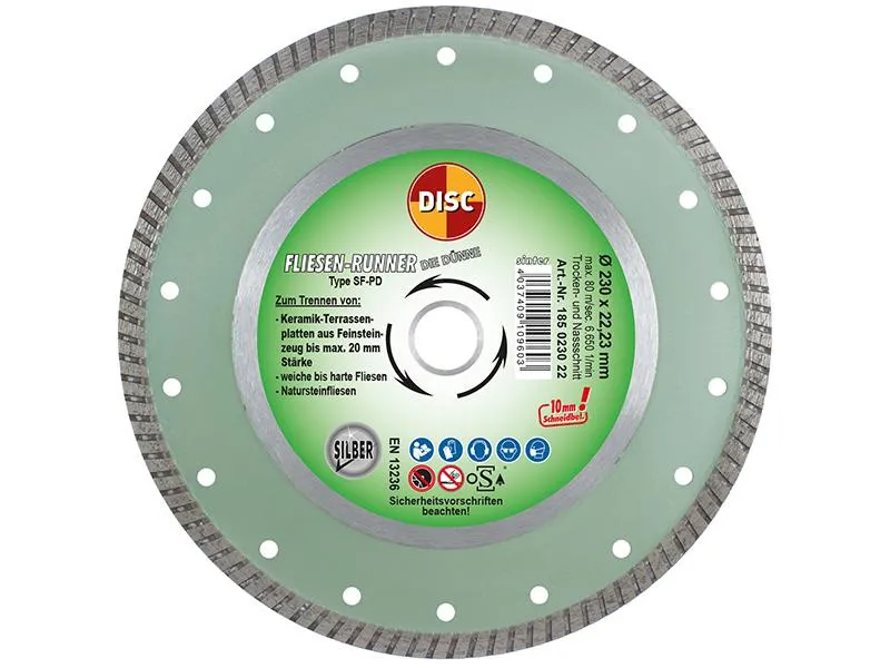 Diascheibe SF-PD 230x22,2mm