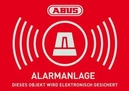 Aufkleber Alarm ca. 74x52,5mm