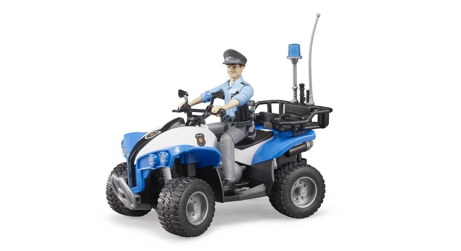 Polizei-Quad mit Polizist