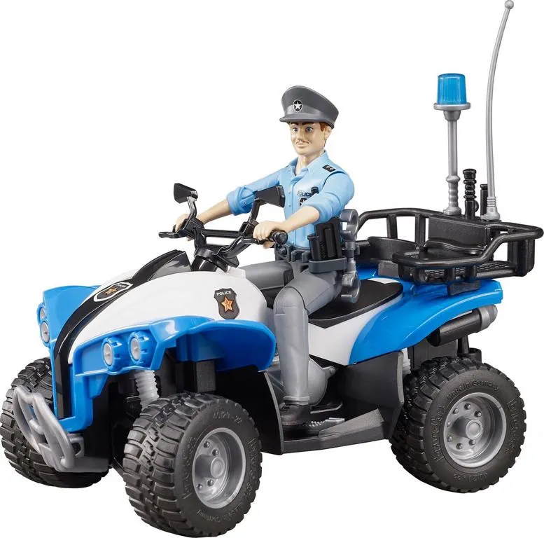 Polizei-Quad mit Polizist