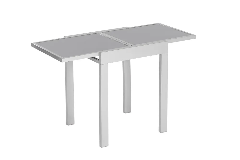 Balkonausziehtischsilber/grau