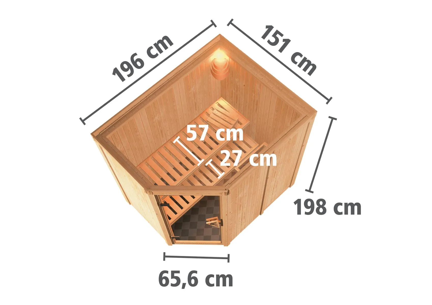 Sauna Carin Eck, o. Zub.