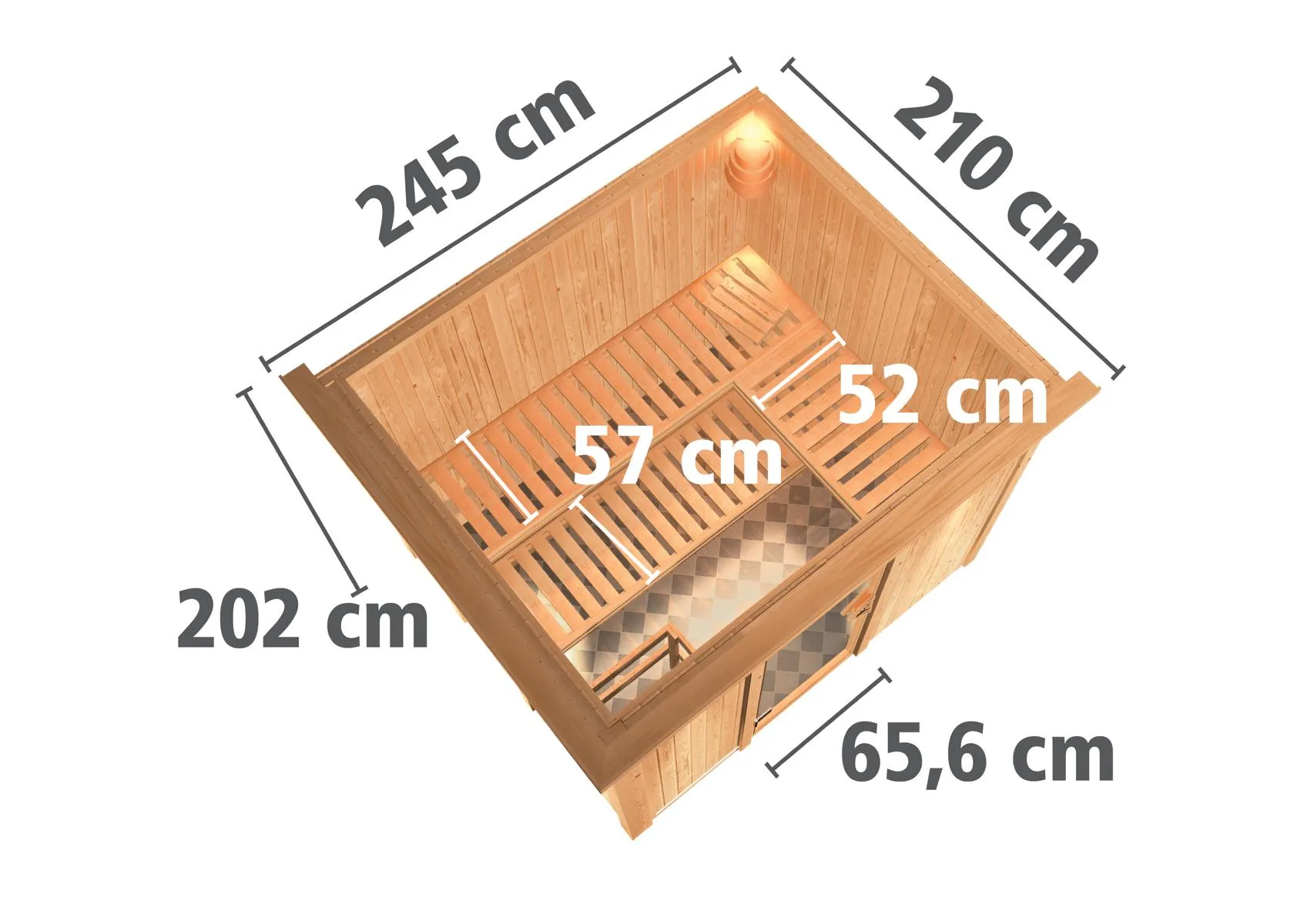 Sauna Gobin Front, o. Zub.