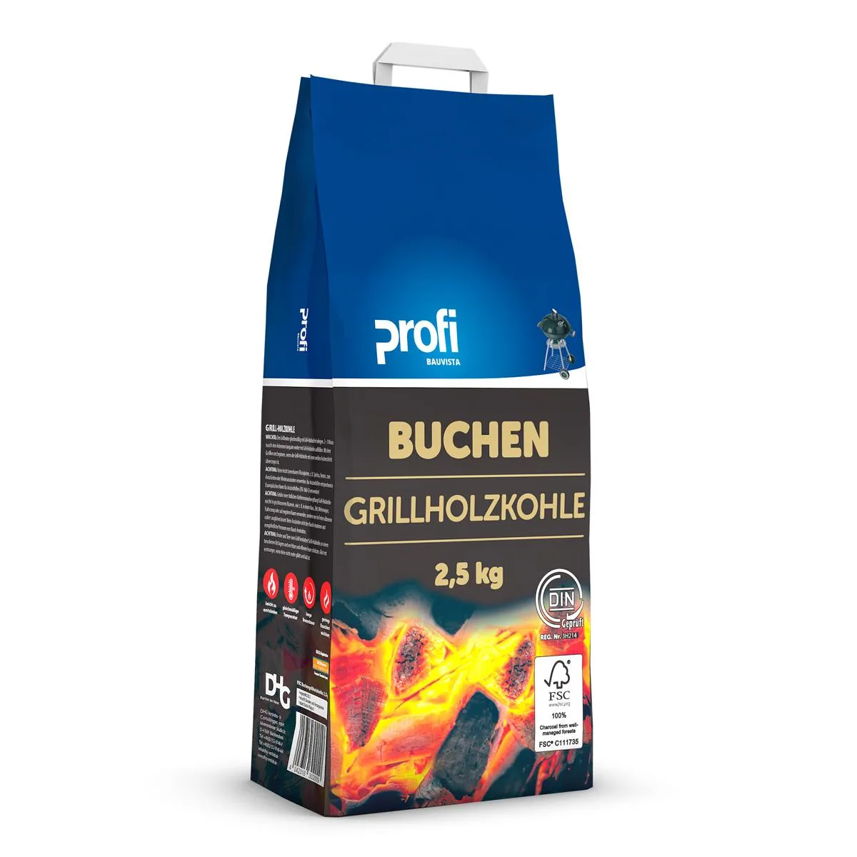 Profi Buchen- Grillholzkohle