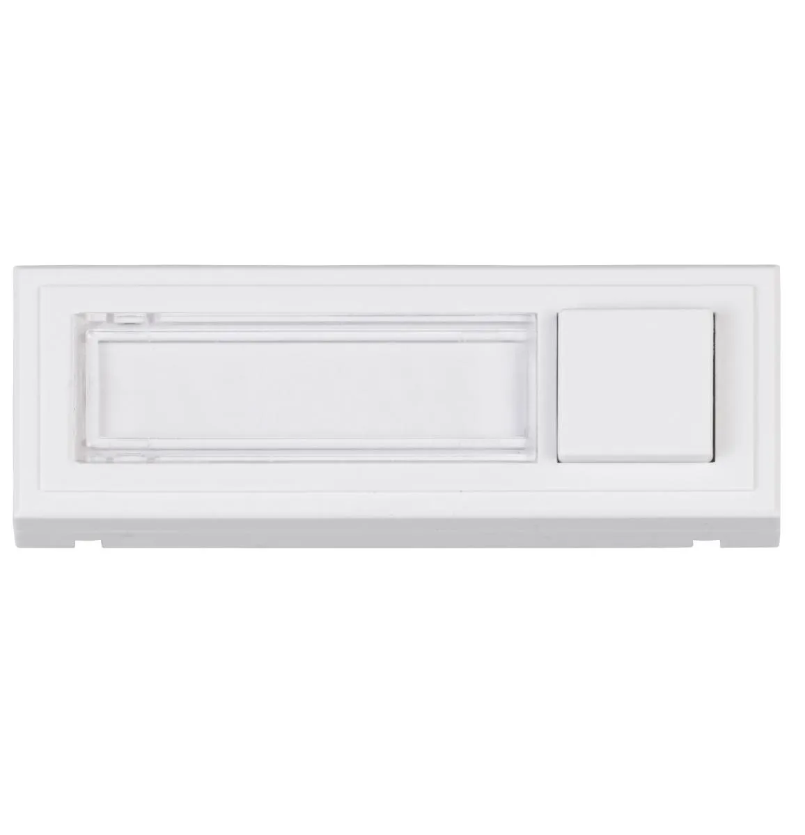 Klingelplatte Clipfix reinwei&szlig;