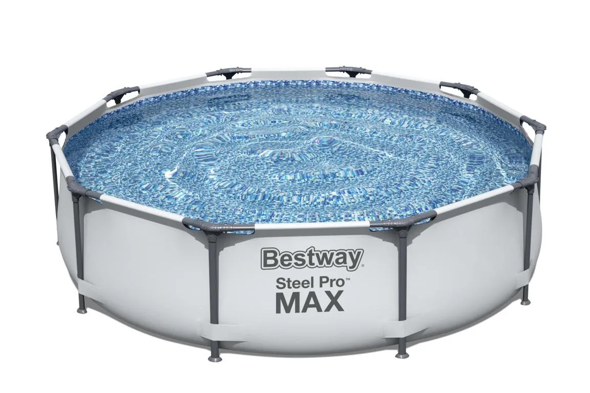 Steel Pro MAX Pool Set - Lichtgrau