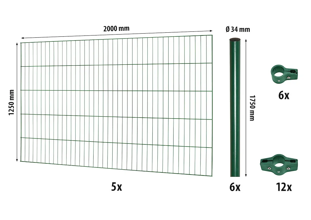 Classic ES-Mattenzaun-Set 1250