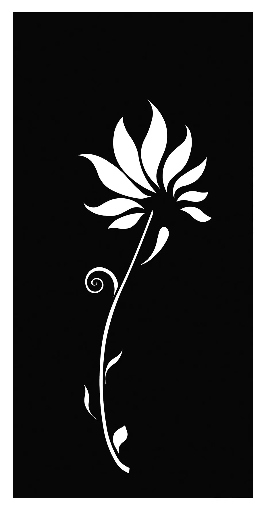 Dekor-Sichtschutzwand Lilie