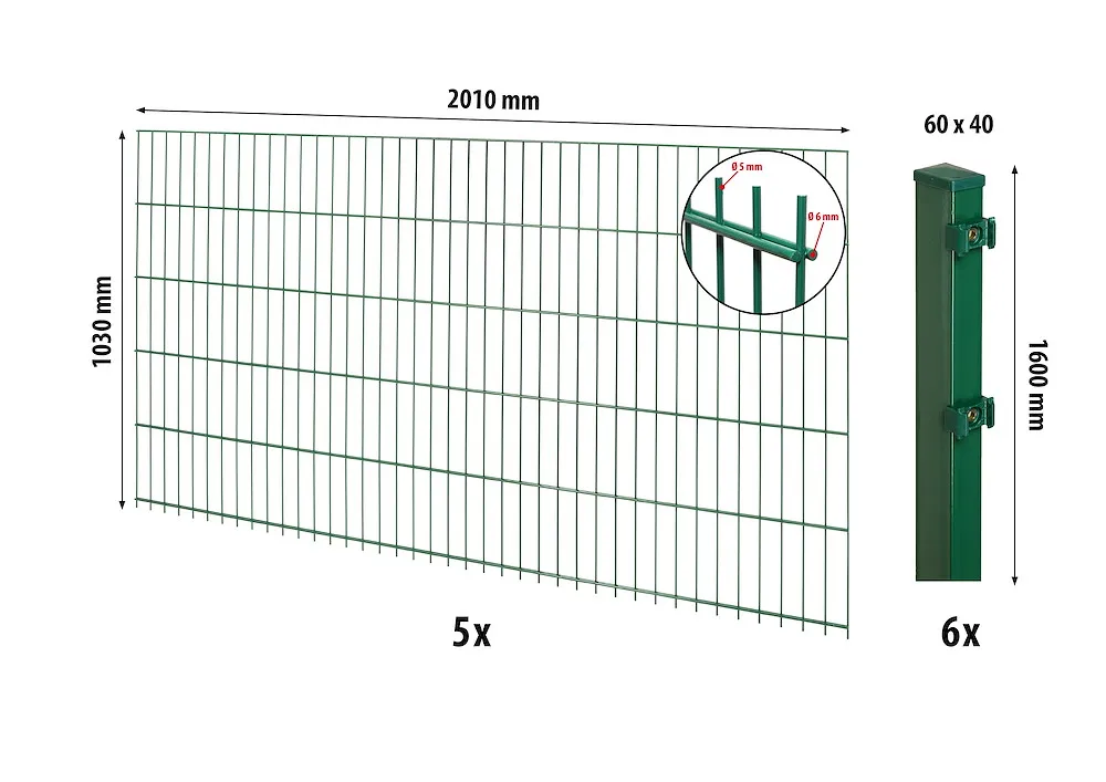 Comfort DS-Mattenzaun-Set 1030