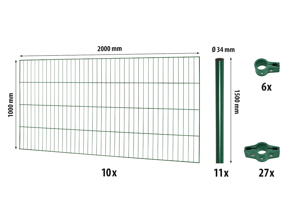 Classic ES-Mattenzaun-Set 1000