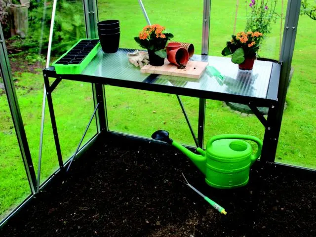 Alutisch1 Ablage, HKP, schwarz