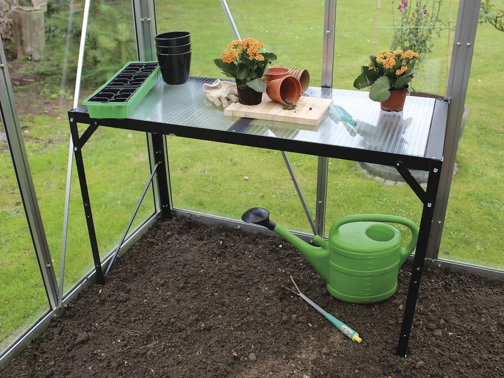 Alutisch1 Ablage, HKP, schwarz