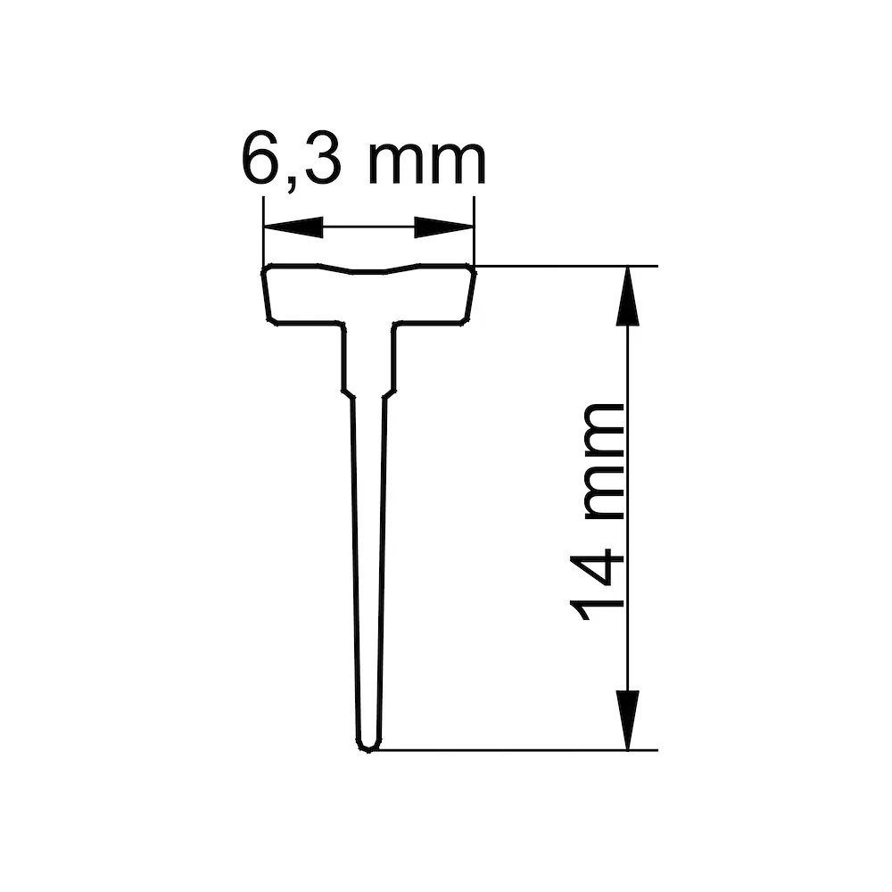 Einschubdichtung 14 mm
