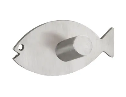 Edelstahl Wandhaken Fish 2er
