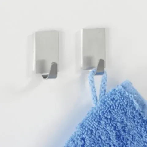 Rechteckhaken 4er Edelstahl