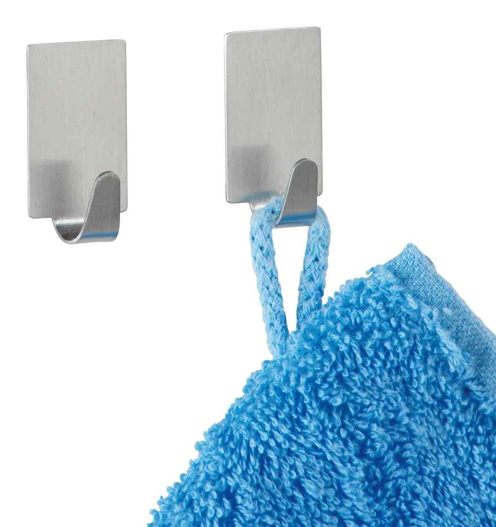 Rechteckhaken 4er Edelstahl