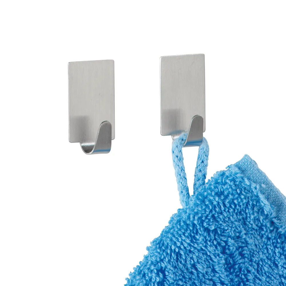 Rechteckhaken 4er Edelstahl