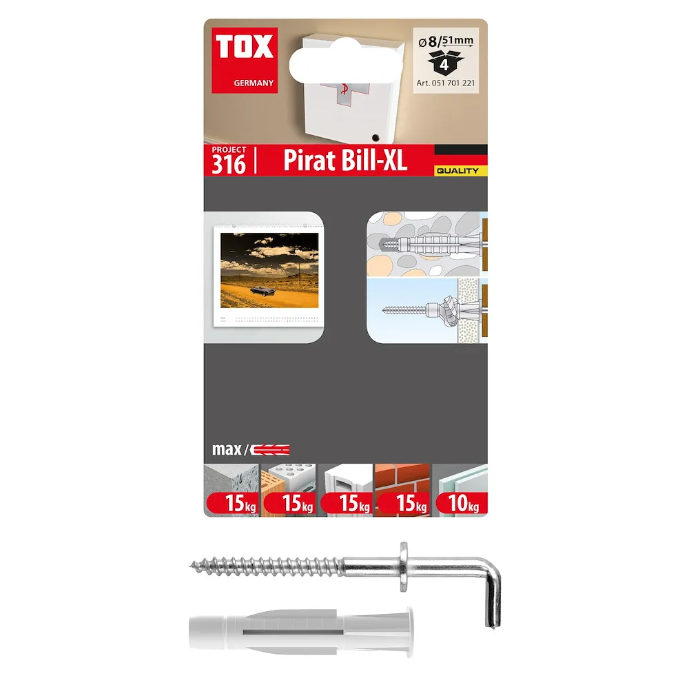 Hakend&uuml;bel Pirat Bill-XL