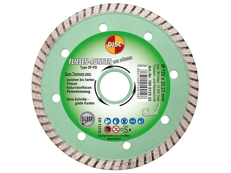 Diascheibe SF-PD 125x22,2 mm