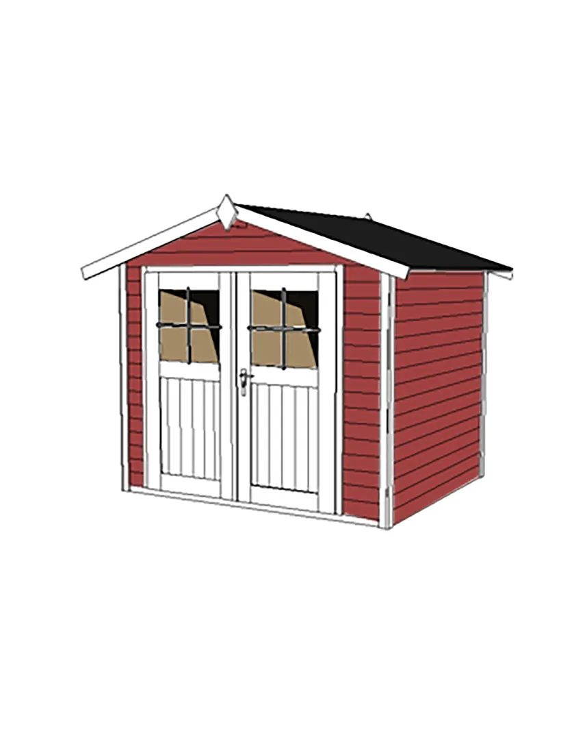 Gartenhaus 122 Gr. 1 rot